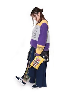 「ScoLar Parity（スカラーパリティ）のアイテム」を使った、ScoLar (スカラー) staffさん（レディース・158cm）の春コーディネート