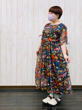 Scolar スカラーのワンピース その他総柄 コーディネート Zozotown