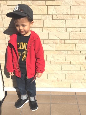 3taさん（キッズ・100cm）の冬コーディネート