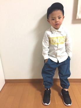 3taさん（キッズ・100cm）の冬コーディネート