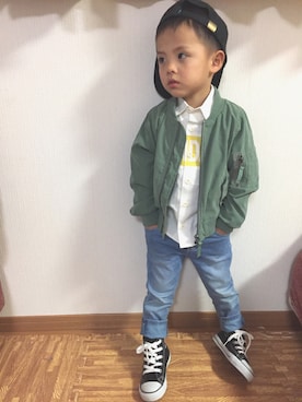 3taさん（キッズ・100cm）の冬コーディネート