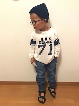 3taさん（キッズ・100cm）の夏コーディネート