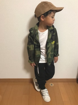 3taさん（キッズ・100cm）の秋コーディネート