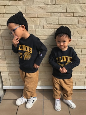 3taさん（キッズ・100cm）の秋コーディネート