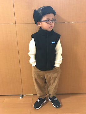 3taさん（キッズ・100cm）の冬コーディネート