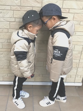 3taさん（キッズ・100cm）の冬コーディネート