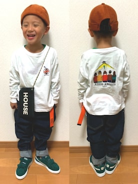 3taさん（キッズ・100cm）の秋コーディネート