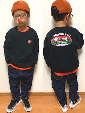 3taさん（キッズ・100cm）の秋コーディネート