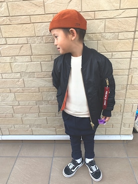 3taさん（キッズ・100cm）の冬コーディネート