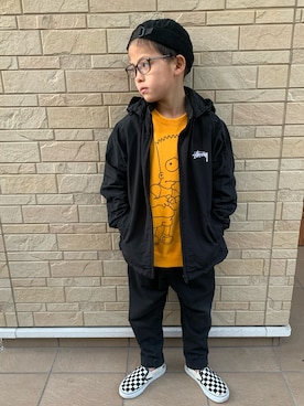 「TEG TEG（テグテグ）のアイテム」を使った、3taさん（キッズ・120cm）の冬コーディネート