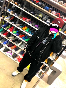 「XLARGE（エクストララージ）のアイテム（MA-1）」を使った、ポコパンさん（メンズ・171cm）の春コーディネート