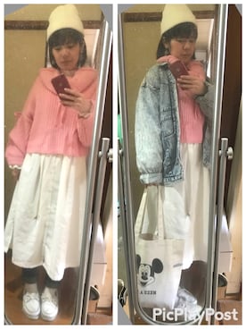 「アイテム（シャツワンピース）」を使った、ぷり子。さん（レディース・157cm・20代）の春コーディネート