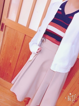 「INGNI（イング）のアイテム（ニット/セーター、その他）」を使った、うめさん（レディース・149cm）の冬コーディネート