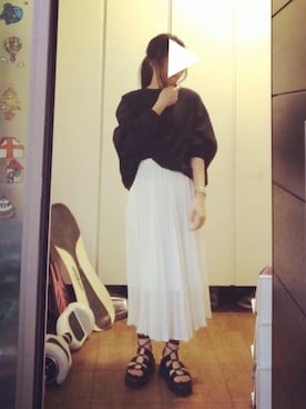 「平成最後のWEARISTAセンバツ」｜「アイテム（スウェット）」を使った、head-tailさん（レディース・157cm）の春コーディネート