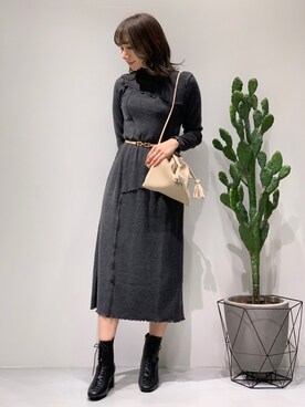 rinaさん（レディース・165cm）の冬コーディネート