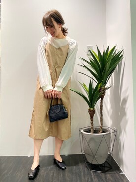 「COLONY2139」｜「アイテム（ワンピース/ドレス）」を使った、rinaさん（レディース・165cm）の春コーディネート
