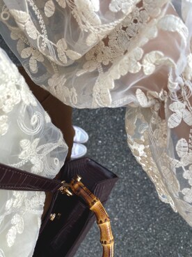 「Kastane（カスタネ）のアイテム（スラックス、ブラウン系）」を使った、ぴさん（レディース）の夏コーディネート