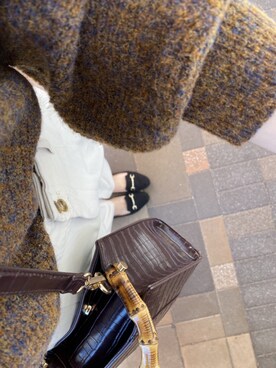 「Chico（チコ）のアイテム（ショルダーバッグ、ブラウン系）」を使った、ぴさん（レディース）の夏コーディネート