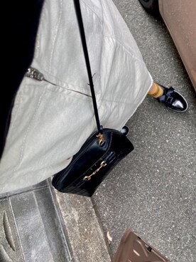 「earth music&ecology（アースミュージックアンドエコロジー）のアイテム（ローファー、ブラック系）」を使った、ぴさん（レディース）の夏コーディネート