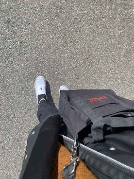 「POLO（ポロ）のアイテム（スリッポン、ホワイト系）」を使った、ぴさん（レディース）の冬コーディネート