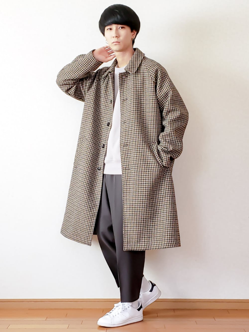 coen ガンクラブチェックロングステンカラーコート 楽天市場】【SALE／50%OFF】ガンクラブチェックロングステン