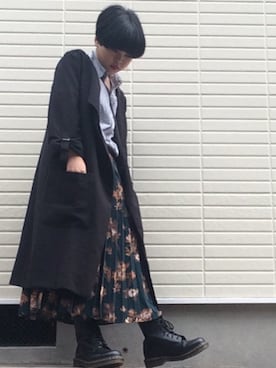 「FOREVER 21（フォーエバー トゥエンティーワン）のアイテム（ダウンジャケット/コート）」を使った、華 音さん（レディース・144cm）の秋コーディネート