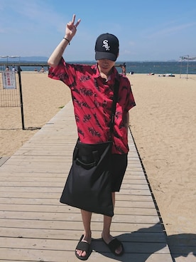 「vetements」｜「アイテム（メッセンジャーバッグ）」を使った、Ryohei akamineさん（メンズ・172cm）の夏コーディネート