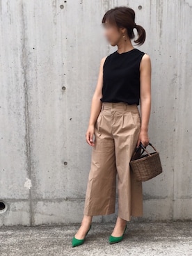 「NADIN（ナディン）のアイテム」を使った、kumahiさん（レディース・156cm）の夏コーディネート