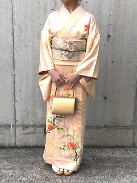 「WEAR着物部」｜kumahiさん（レディース・156cm）の春コーディネート