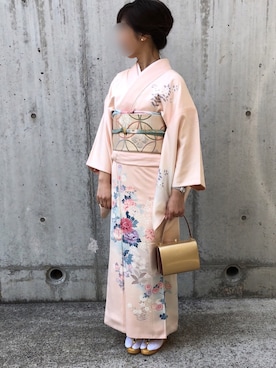 「WEAR着物部」｜kumahiさん（レディース・156cm）の春コーディネート