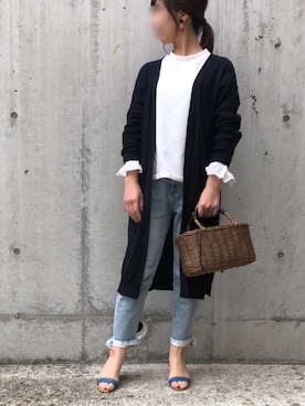 「salut!（サリュ!）のアイテム（アクセサリー）」を使った、kumahiさん（レディース・156cm）の春コーディネート