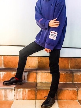 「ANDGEEBEE（アンジービー）のアイテム」を使った、りょーたさん（メンズ・175cm）の冬コーディネート
