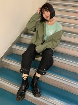 山口紗英さん（レディース・157cm）の冬コーディネート