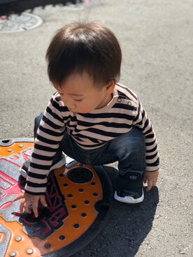 「おさんぽ」｜kohさん（キッズ・80cm）の春コーディネート
