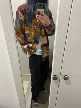 「present（プレゼント）のアイテム（トップス）」を使った、nonさん（レディース・163cm）の春コーディネート