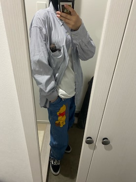 「Champion（チャンピオン）のアイテム（シャツ/ブラウス）」を使った、nonさん（レディース・163cm）の春コーディネート