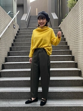 「ベレー」｜西平さん（レディース・160cm）の秋コーディネート