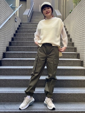 西平さん(レディース・160cm)の冬コーディネート