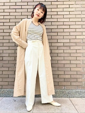 西平さん(レディース・160cm)の春コーディネート