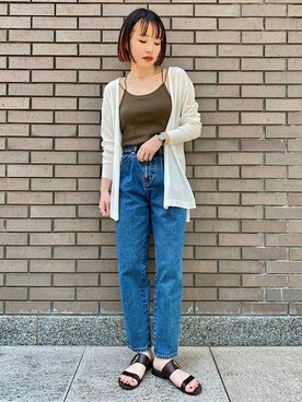 「アイテム（キャミソール）」を使った、西平さん（レディース・160cm）の夏コーディネート