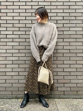 西平さん（レディース・160cm）の冬コーディネート