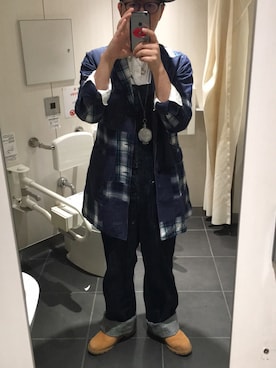 「XLARGE（エクストララージ）のアイテム（サロペット/オーバーオール）」を使った、3noさん（メンズ・173cm）の春コーディネート