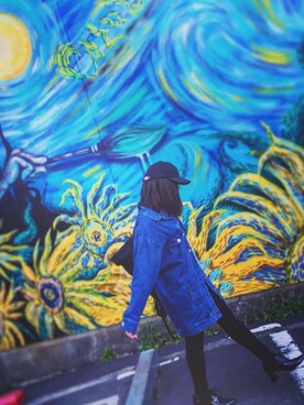 「GRL（グレイル）のアイテム（デニムジャケット）」を使った、♡uka's WEAR☜☜☜さん（レディース・150cm）の春コーディネート