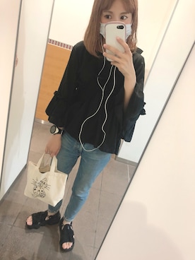 「SUUNTO（スント）のアイテム」を使った、えりんこりにすたさん（レディース・156cm）の夏コーディネート