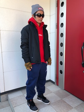 「ラルフローレン」｜「アイテム（ナイロンジャケット）」を使った、norisora さん（メンズ・175cm）の冬コーディネート