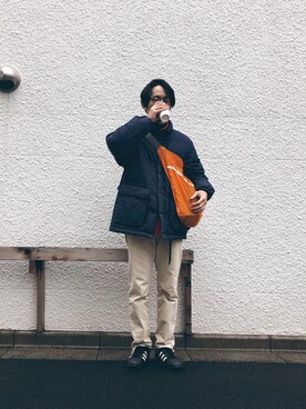 「PUEBCO（プエブコ）のアイテム」を使った、じゅんじさん（メンズ・175cm）の冬コーディネート