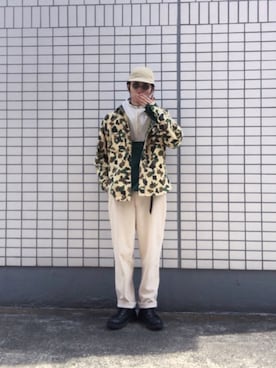 「Hender Scheme（エンダースキーマ）のアイテム（帽子）」を使った、じゅんじさん（メンズ・175cm）の春コーディネート