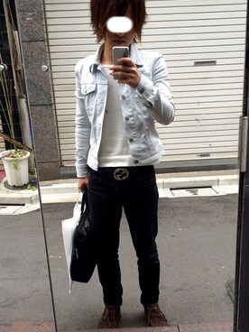 「BLACK BY MOUSSY（ブラックバイマウジー）のアイテム（ジャケット/アウター）」を使った、こーさん（メンズ・165cm）の春コーディネート
