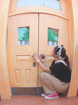 「アイラブCONVERSE」｜na…♡⃛さん（レディース・163cm）の秋コーディネート