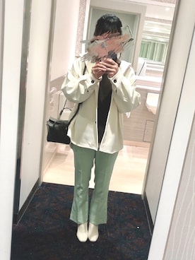 「LOWRYS FARM（ローリーズファーム）のストレッチヒールブーツ　851418（ブーツ）」を使った、na…♡⃛さん（レディース・163cm）の冬コーディネート